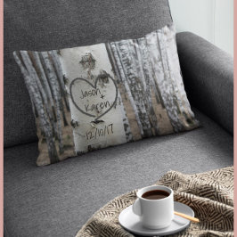 国パーソナライズされた刻素朴ハート アクセントクッション