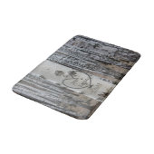 国パーソナライズされた刻素朴ハート バスマット (アングル)