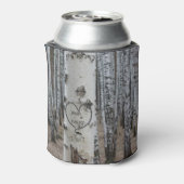 国パーソナライズされた刻素朴ハート 缶クーラー (缶裏面)