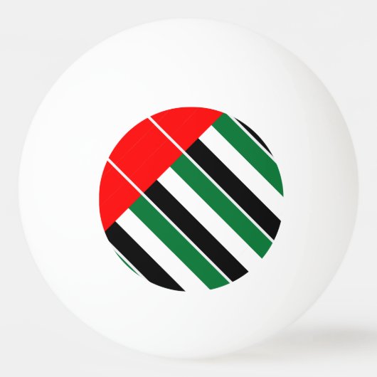 国パーソナライズされた国ア統一されたアラブ首長国国旗 卓球ボール (裏面)