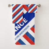 国パーソナライズされた国国旗 バスタオルセット (インサイチュ)