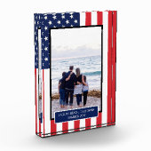 国パーソナライズされた国国旗 フォトブロック (左)