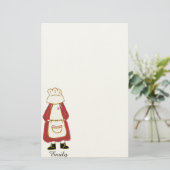 国パーソナライズされた女の子の文房具 便箋 (スタンド正面)