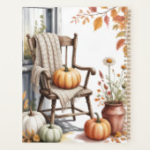 国パーソナライズされた素朴素朴秋 プランナー手帳 (裏面)