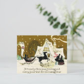 国ビクトリアンのクリスマスはがき シーズンポストカード (スタンド正面)