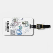 国ビザ切手カクールスタブル荷物タグ ラゲッジタグ (正面横)