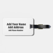 国ビザ切手カクールスタブル荷物タグ ラゲッジタグ (裏面横)