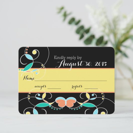 国フォークのインスパイアアート 出欠カード (スタンド正面)