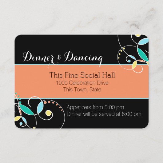 国フォークアートインスパイア披露宴情報 エンクロージャーカード (正面)