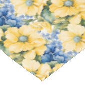 国フランスのの黄色と青の花 テーブルクロス (アングル)