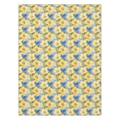 国フランスのの黄色と青の花 テーブルクロス (正面)