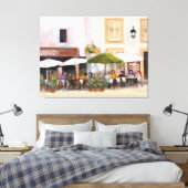 国フランスのカフェ キャンバスプリント (インサイチュ (寝室))