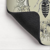 国フランスのシックなビクトリアン王冠クイーンビー マウスパッド (コーナー)