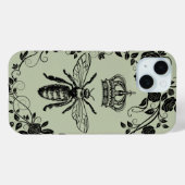 国フランスのシックなビクトリアン王冠クイーンビー Case-Mate iPhoneケース (裏面 (横))