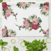 国フランスのバラ キッチンタオル (折り畳み)