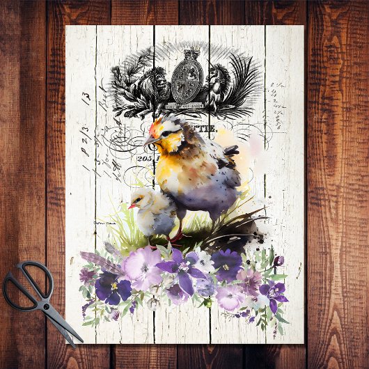 国フランスのフローラコーンワラニッシュニワトリ 薄葉紙