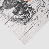 国フランスのフローラコーンワラニッシュニワトリ 薄葉紙 (詳細)