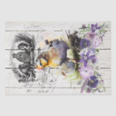 国フランスのフローラコーンワラニッシュニワトリ 薄葉紙 (正面)