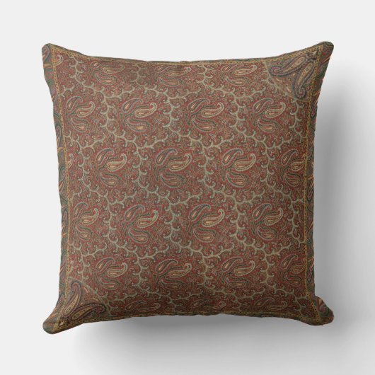 国フランスのペイズリー装飾用クッション クッション (裏面)