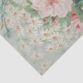 国フランスのヴィンテージアンティークキャベツバラ 薄葉紙 (詳細)