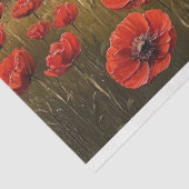 国フランスの側のポピーフィールドの切り離し 薄葉紙 (詳細)