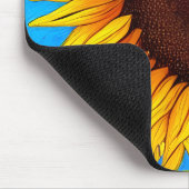 国フランスの側ひまわり マウスパッド (コーナー)