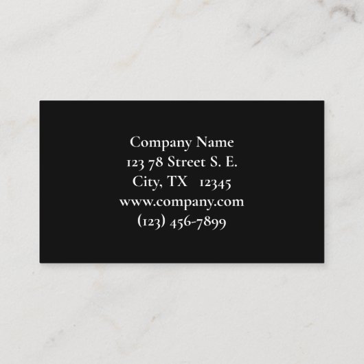 国フランスの側ひまわり 名刺 (裏面)