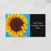 国フランスの側ひまわり 名刺 (正面)