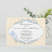 国フランスの婚約又はシャワー招待状 招待状 (スタンド正面)