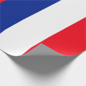 国フランスの旗旅国際的行  ラッピングペーパー (角)