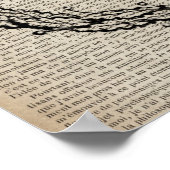 国フランスの植物性ヴィンテージクイーンビー ポスター (角)