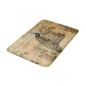 国フランスの植物芸術ヴィンテージ孔雀 バスマット (アングル)