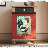 国フランスの納屋周囲の庭ロスターDB7RFデクページ 薄葉紙