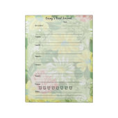 国フローラフードジャーナル – トレンディー食事日記 ノートパッド (回転)