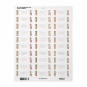 国フローラ差出人住所 ラベル (フルシート)