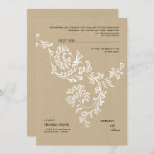 国フローラ結婚式招待状 招待状 (正面/裏面)
