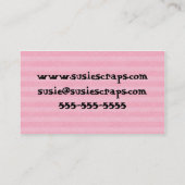 国ボタンのスクラップブック作りのラベルの名刺 名刺 (裏面)