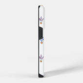 国ポッエレガントテッドフラワーウォーターカラーモノグラム iPhoneケース (右側面)