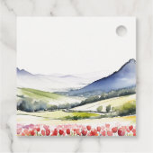 国ミニマルの春フローラの結婚横の場所 フェイバータグ (裏面)