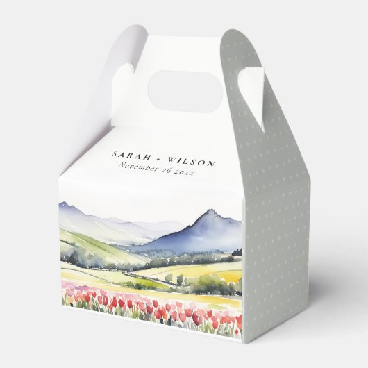 国ミニマルの春フローラの結婚横の場所 フェイバーボックス (裏面サイド)