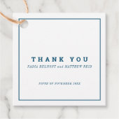 国ミニマル感謝してい海軍と白結婚四角君 フェイバータグ (正面)