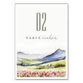 国ミニマル春フローラの結婚風景 テーブルナンバー (裏面)