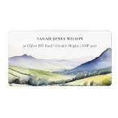 国ミニマル春フローラ横の住所 ラベル (正面)