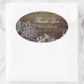 国モダンのバーンウッドレースのラス結婚ス 楕円形シール (バッグ)