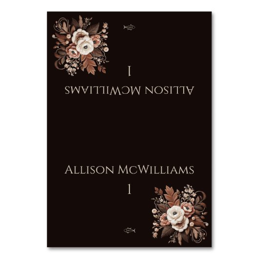 国モダンエレガント西フローラ魚 テーブルナンバー (正面)