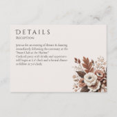 国モダンエレガント西部 – フローラ エンクロージャーカード (正面)