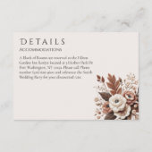 国モダンエレガント西部 – フローラ エンクロージャーカード (裏面)