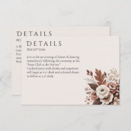 国モダンエレガント西部 – フローラ エンクロージャーカード