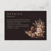 国モダンエレガント西部 – フローラ エンクロージャーカード (正面)