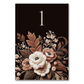 国モダンエレガント西部 – フローラ テーブルナンバー (裏面)